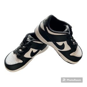 Nike Dunk Low "Black/White" Infant Kids' Shoe size 8C